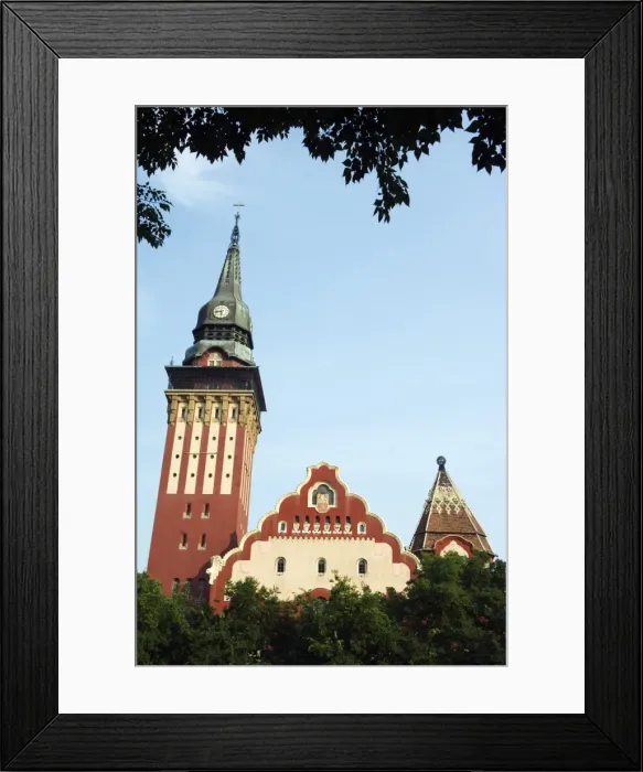 Framed Print : The Town Hall Art Nouveau Style Building built in 1910 Framed Print : The Town Hall Art Nouveau Style Building built in 1910