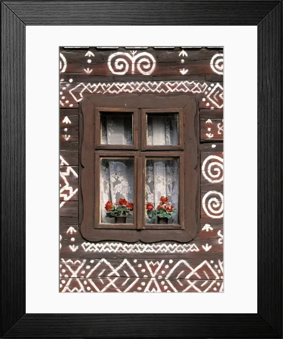 Framed Print : Window of wooden built cottage Framed Print : Window of wooden built cottage