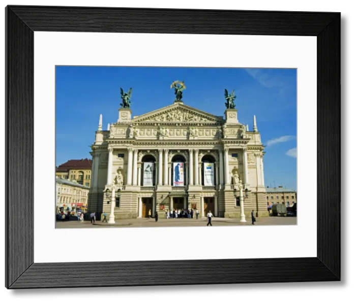 Framed Print : The Lviv Theater of Opera and Ballet, named after I Framed Print : The Lviv Theater of Opera and Ballet, named after I