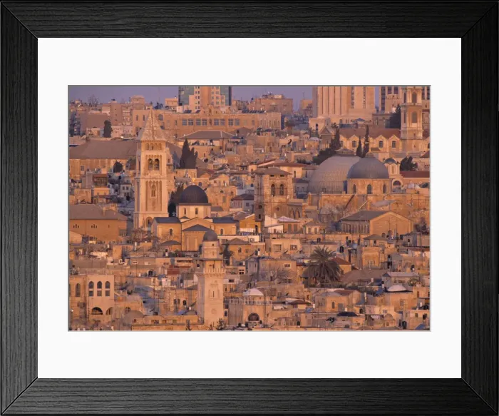 Framed Print : Old City of Jerusalem (fr Framed Print : Old City of Jerusalem (fr