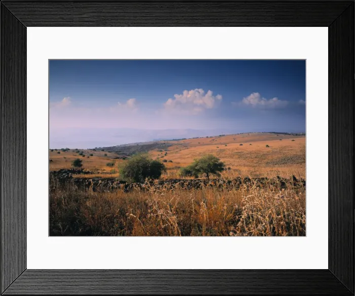 Framed Print : Landscape above Sea of Galillee Framed Print : Landscape above Sea of Galillee
