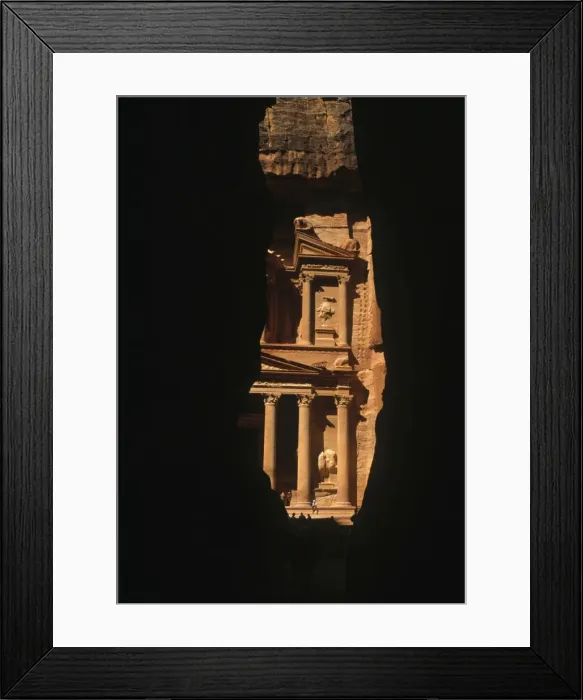 Framed Print : The Treasury (al Khazna) Framed Print : The Treasury (al Khazna)