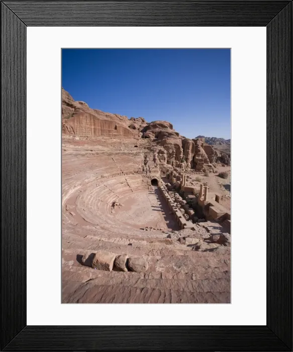 Framed Print : Theatre, Petra (UNESCO World Heritage Site) Framed Print : Theatre, Petra (UNESCO World Heritage Site)