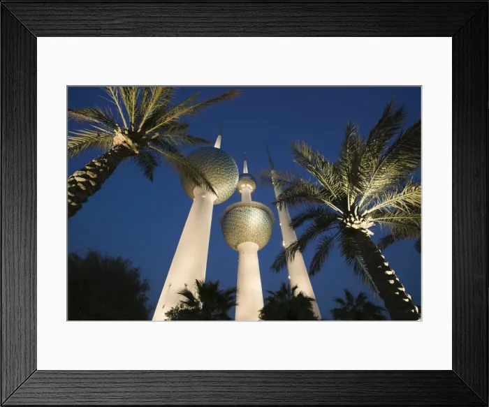 Framed Print : Kuwait, Kuwait City, Kuwait Towers Framed Print : Kuwait, Kuwait City, Kuwait Towers