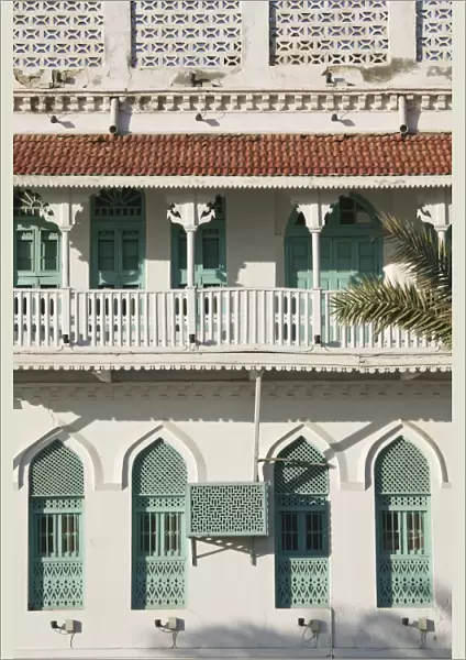 Oman, Muscat, Mutrah, Mutrah Corniche, Restored Merchant Houses