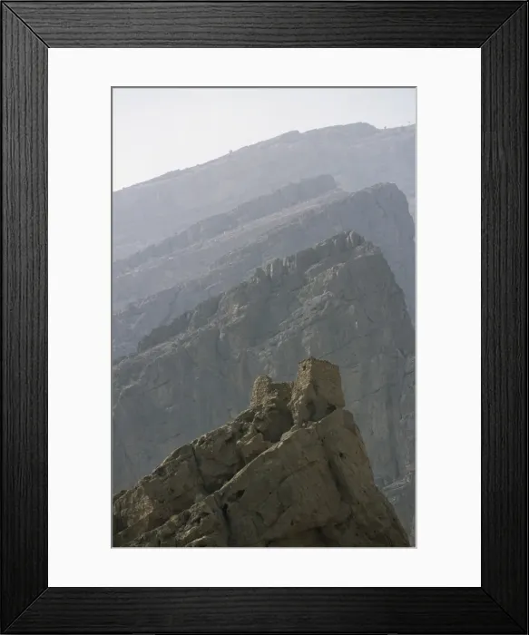 Framed Print : An abandoned watchtower perched high on a pinnacle Framed Print : An abandoned watchtower perched high on a pinnacle