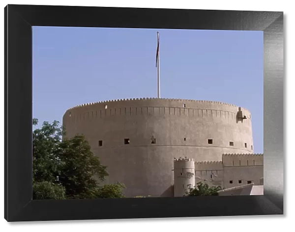 The massive central tower of Nizwa Fort is over 150