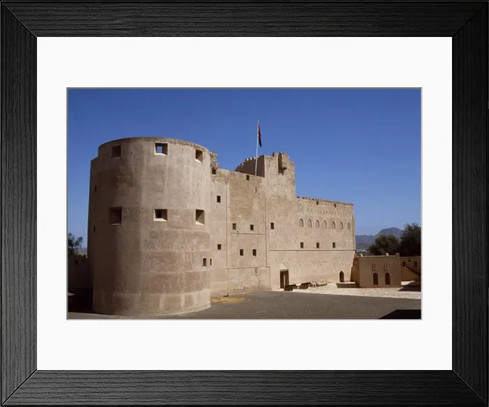 Framed Print : Jabrin Castle is a striking blend of defensive architecture Framed Print : Jabrin Castle is a striking blend of defensive architecture