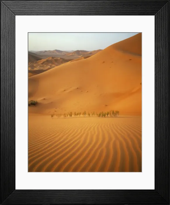 Framed Print : Evening over Ramlat Fasad Framed Print : Evening over Ramlat Fasad