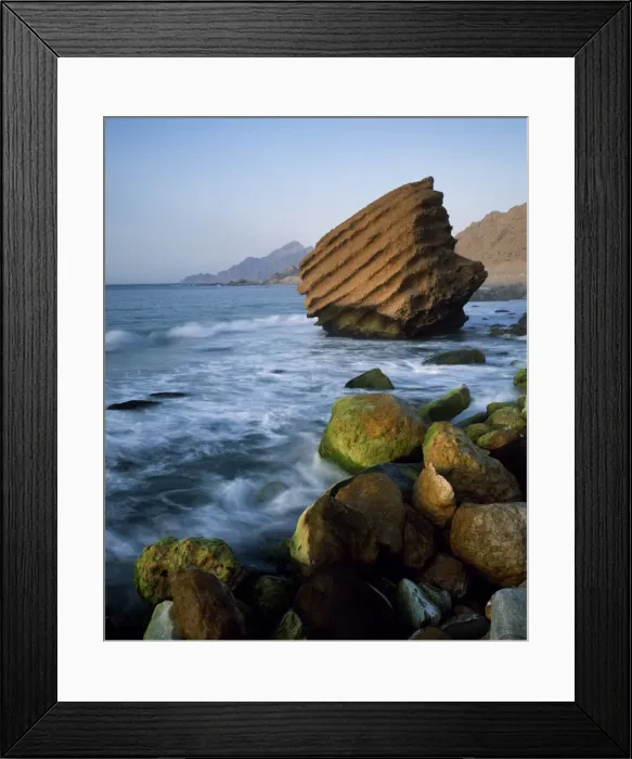 Framed Print : Coast near Hadbin, below Jabal Nuss Framed Print : Coast near Hadbin, below Jabal Nuss