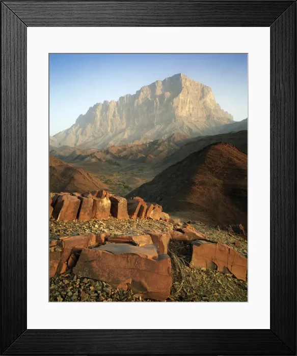 Framed Print : Jabal Misht at dawn Framed Print : Jabal Misht at dawn