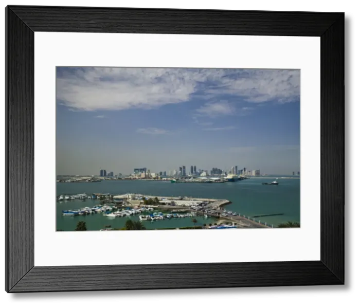 Framed Print : Qatar, Doha, Doha Port, marina Framed Print : Qatar, Doha, Doha Port, marina