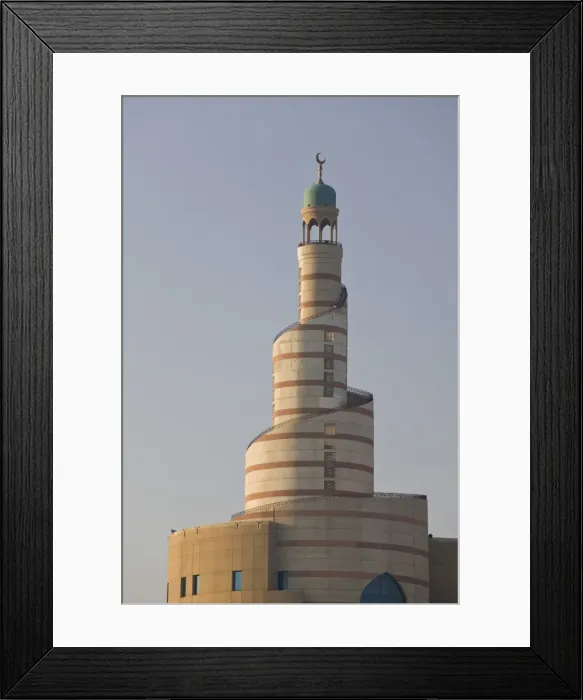 Framed Print : Qatar, Doha, KDF (Kassem Darwish Fakhroo) Islamic Center Tower Framed Print : Qatar, Doha, KDF (Kassem Darwish Fakhroo) Islamic Center Tower