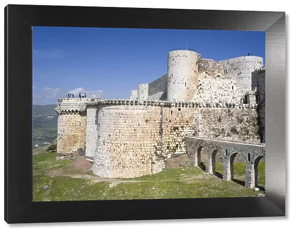 Crusader castle Krak des Chevaliers (1140-1260), Syria
