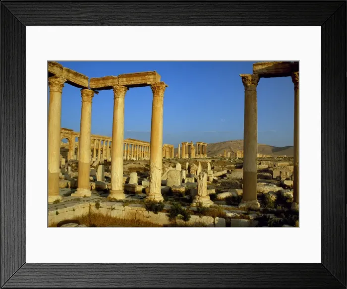 Framed Print : Pillars of the Great Colonnade stretch into Framed Print : Pillars of the Great Colonnade stretch into
