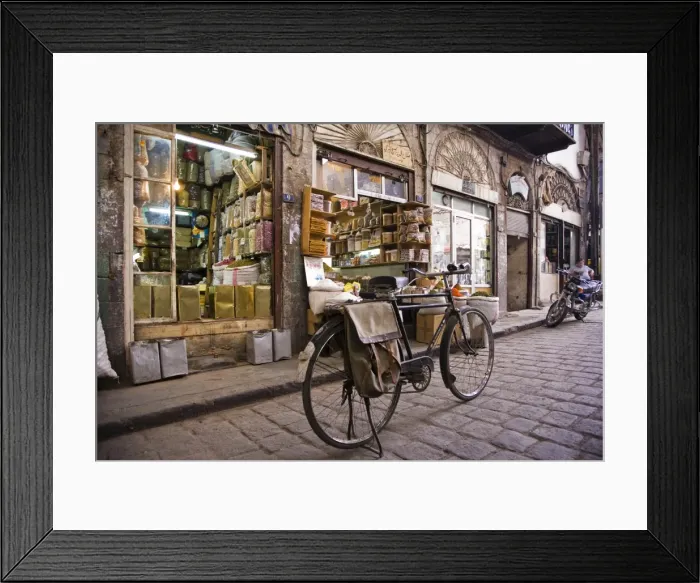 Framed Print : Street scene in the Old City Framed Print : Street scene in the Old City