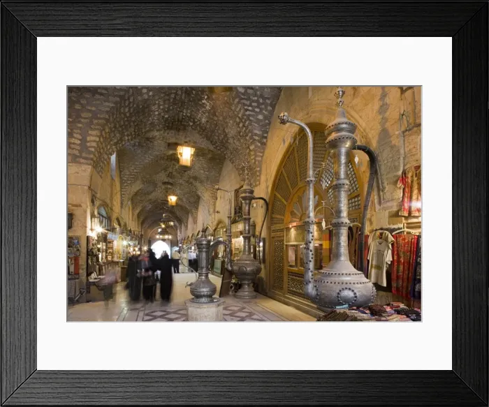 Framed Print : The Souq ash-Shouna in Aleppo