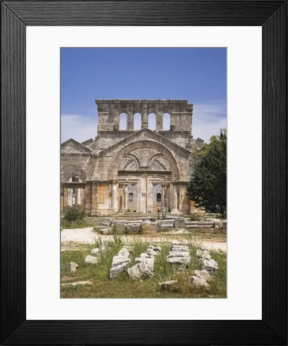 Framed Print : The ruins of the Basilica of St Simeon Stylites