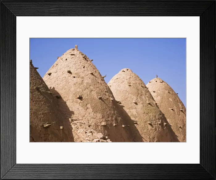 Framed Print : Traditional beehive houses made of mud in the village of Sarouj Framed Print : Traditional beehive houses made of mud in the village of Sarouj