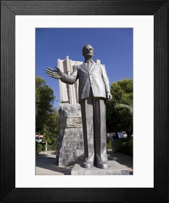 Framed Print : A giant statue of Hafez al-Assad in downtown Damascus Framed Print : A giant statue of Hafez al-Assad in downtown Damascus