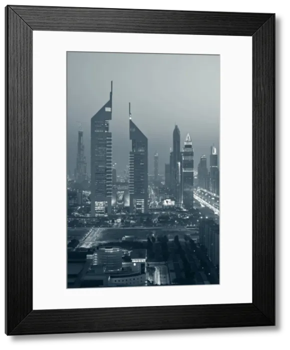 Framed Print : UNITED ARAB EMIRATES (UAE)-DUBAI-Sheik Zayed Road Area Framed Print : UNITED ARAB EMIRATES (UAE)-DUBAI-Sheik Zayed Road Area
