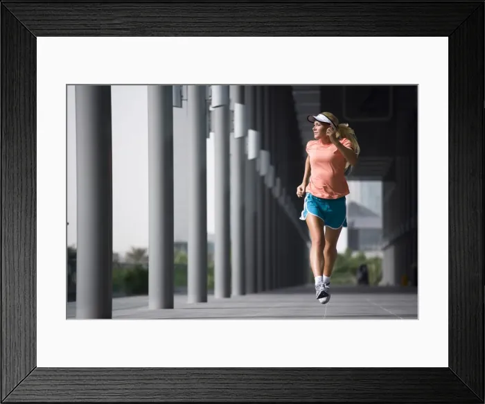 Framed Print : A woman running Framed Print : A woman running