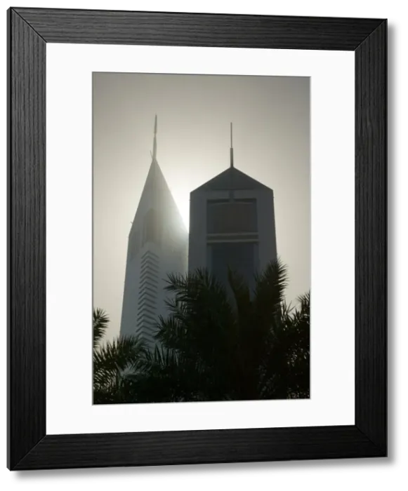 Framed Print : UAE, Dubai, Sheikh Zayed Road Area, Emirates Towers Framed Print : UAE, Dubai, Sheikh Zayed Road Area, Emirates Towers