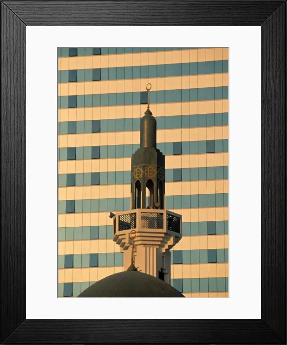 Framed Print : Mosque and Office Building Framed Print : Mosque and Office Building