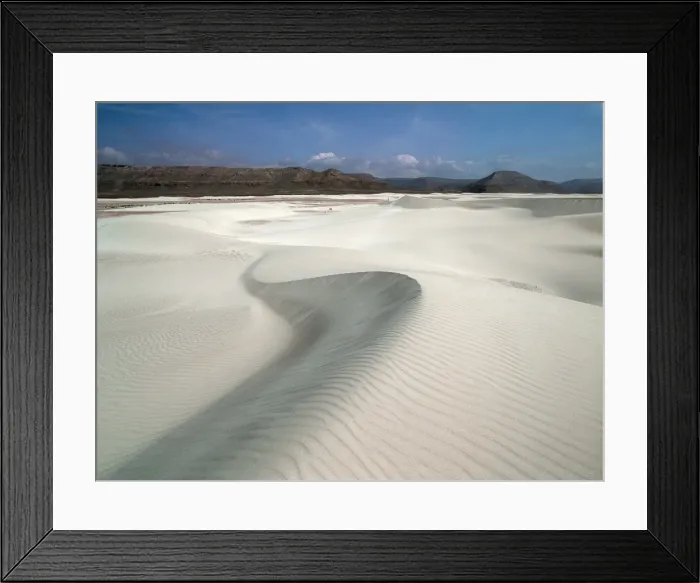 Framed Print : The Zaheg Dunes near the southern shores of Socotra Island Framed Print : The Zaheg Dunes near the southern shores of Socotra Island