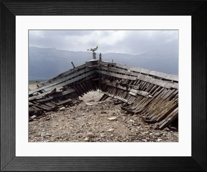 Framed Print : An old wooden sailing boat Framed Print : An old wooden sailing boat