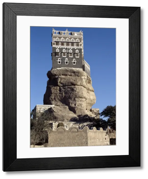 Framed Print : Lying some ten miles northwest of Sana a Framed Print : Lying some ten miles northwest of Sana a