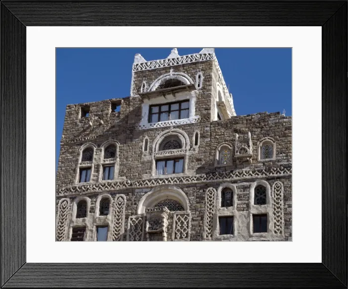 Framed Print : Thilla is a rare example of a well-preserved Yemeni Framed Print : Thilla is a rare example of a well-preserved Yemeni