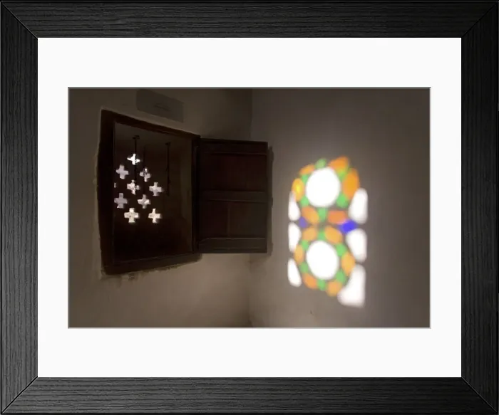 Framed Print : Stained glass windows Framed Print : Stained glass windows