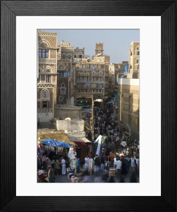 Framed Print : View of Bazaar Framed Print : View of Bazaar