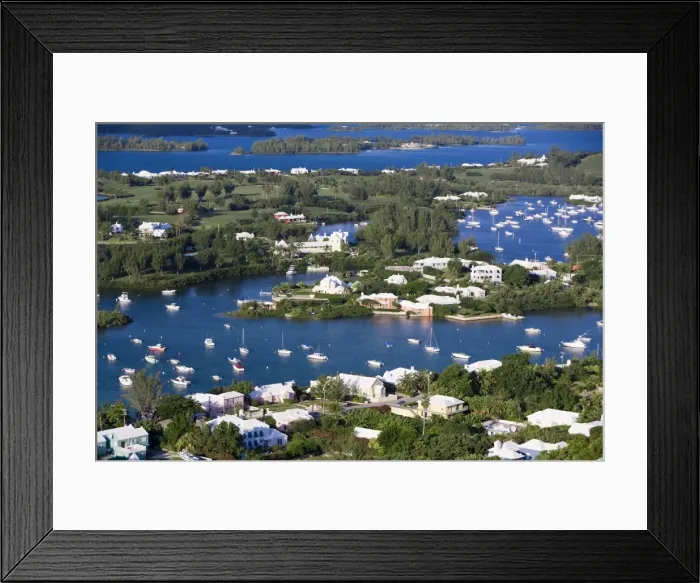 Framed Print : Bermuda, view from Gibbs Hill overlooking Southampton Parish