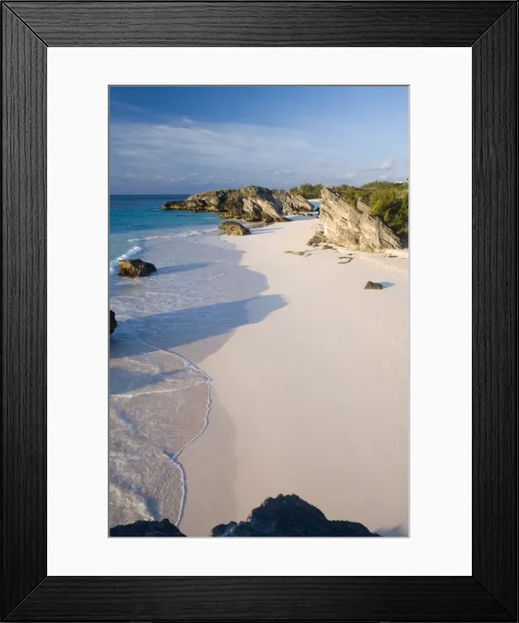 Framed Print : Bermuda, Southampton Parish, South Coast Beaches, Horseshoe Bay Framed Print : Bermuda, Southampton Parish, South Coast Beaches, Horseshoe Bay