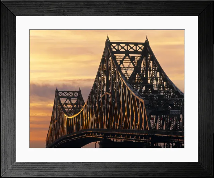 Framed Print : Jacques Cartier Bridge Framed Print : Jacques Cartier Bridge
