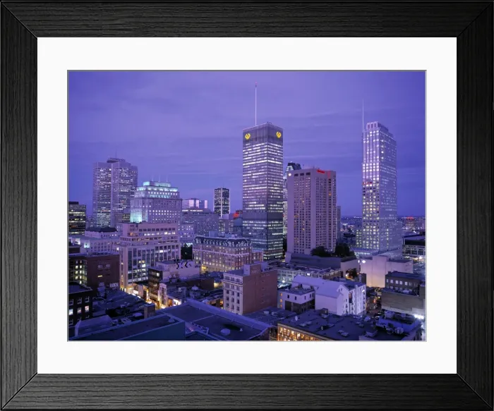 Framed Print : Downtown Montreal Framed Print : Downtown Montreal