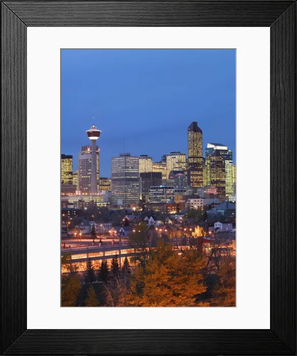 Framed Print : Calgary, Alberta, Canada Framed Print : Calgary, Alberta, Canada