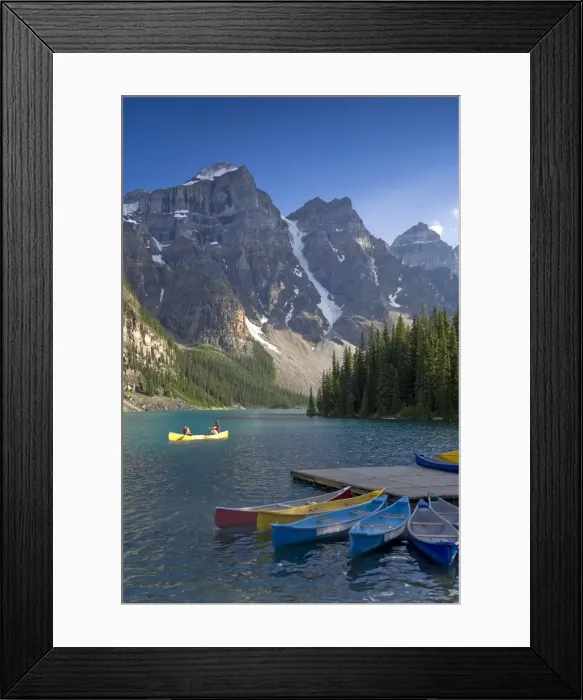 Framed Print : Moraine Lake and Valley of 10 Peaks (Wenkchemna Peaks) at sunrise Framed Print : Moraine Lake and Valley of 10 Peaks (Wenkchemna Peaks) at sunrise