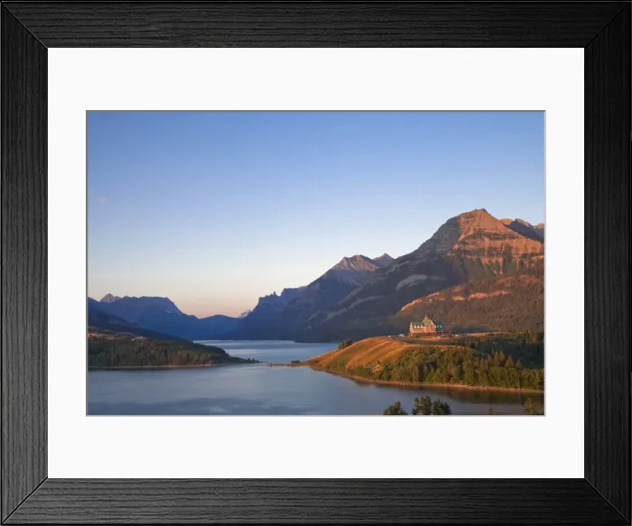 Framed Print : Prince of Wales Hotel & Waterton Lake Framed Print : Prince of Wales Hotel & Waterton Lake