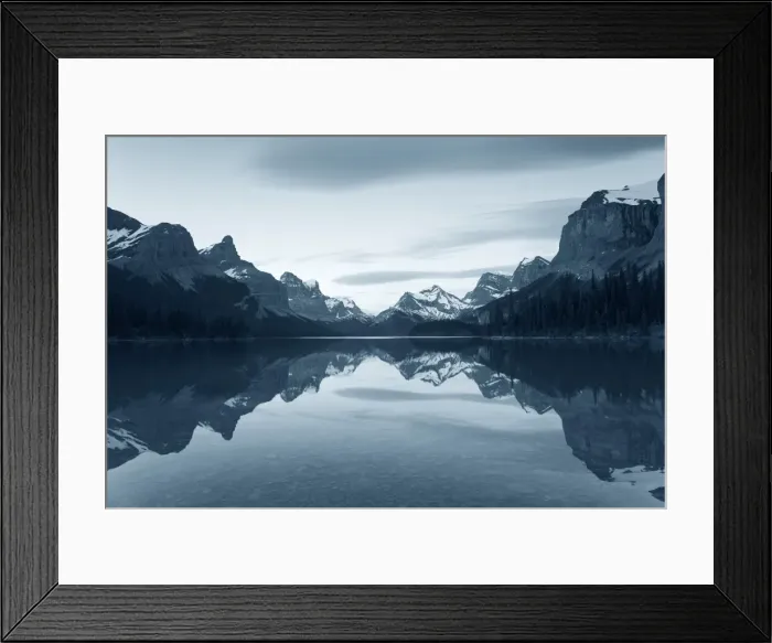Framed Print : Lake Maligne, Jasper National Park, Alberta, Rockies, Canada