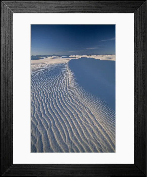 Framed Print : White Sands National Park  /  Sand Dunes