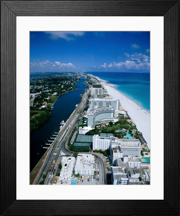 Framed Print : Miami Beach Skyline / Aerial Framed Print : Miami Beach Skyline / Aerial