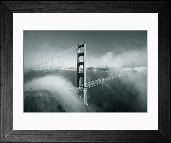 Framed Print : Golden Gate Bridge with Mist & Fog, San Francisco, California, USA Framed Print : Golden Gate Bridge with Mist & Fog, San Francisco, California, USA