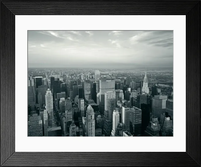Framed Print : Manhattan skyline at night, New York City, USA Framed Print : Manhattan skyline at night, New York City, USA