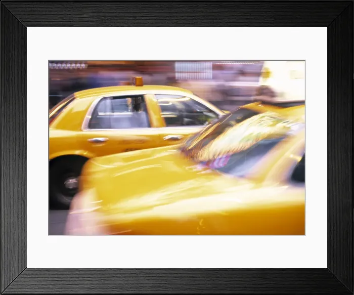 Framed Print : Taxis, New York City Framed Print : Taxis, New York City