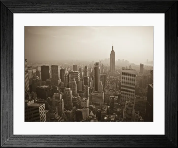 Framed Print : USA, New York City, Manhattan Skyline including Empire State Building Framed Print : USA, New York City, Manhattan Skyline including Empire State Building