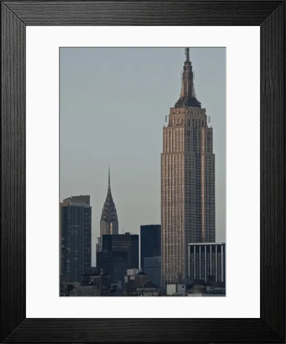 Framed Print : USA, New York City, Empire State Building & Chrysler Building