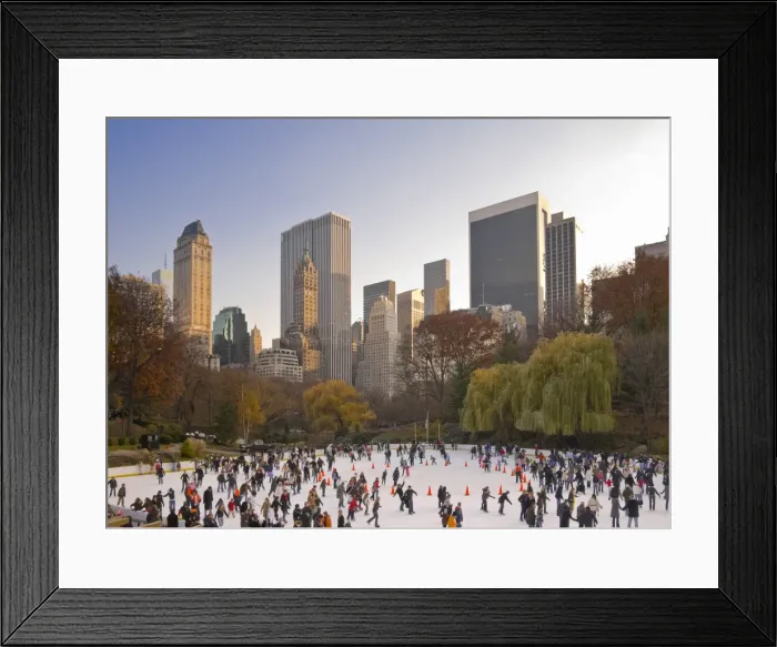 Framed Print : USA, New York City, Manhattan, Central Park, Wollman Icerink Framed Print : USA, New York City, Manhattan, Central Park, Wollman Icerink
